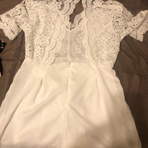 white romper size large